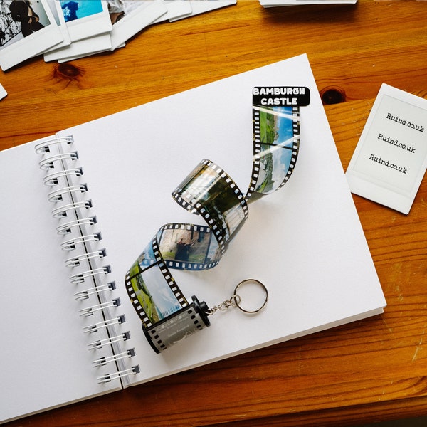 Photo Film Reel Keychain Etsy