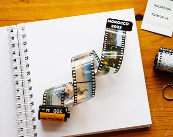 Chaveiro de rolo de filme personalizado: réplica de foto de 35 mm, recipiente personalizado