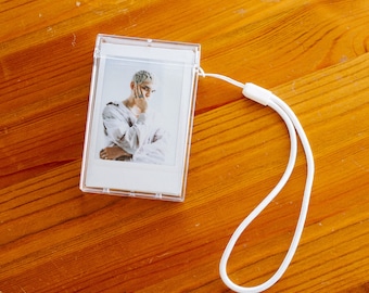 Instax Mini Photo Case: Portable Plastic Holder, Clear Pocket Cassette
