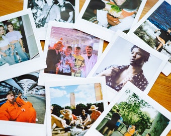 Custom Instax Square Prints: Retro Film Photo Album