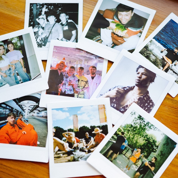 Custom Instax Square Prints: Retro Film Photo Album