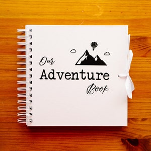 Adventure Book Scrapbook Valentines Scrapbook Gift for Him and Her