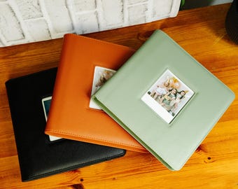 Álbum de fotos grande para Instax Wide e/ou Polaroids com 288 compartimentos.