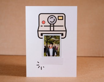 Cartão fotográfico Instax personalizado com envelope lacrado de cera