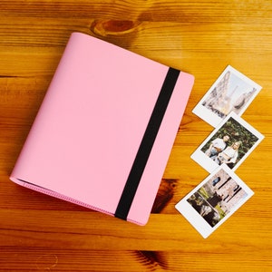 Álbum de 160 bolsillos para Instax Mini & Square / Rosa / Álbum de película instantánea / Álbum de fotos / Libro de recuerdos