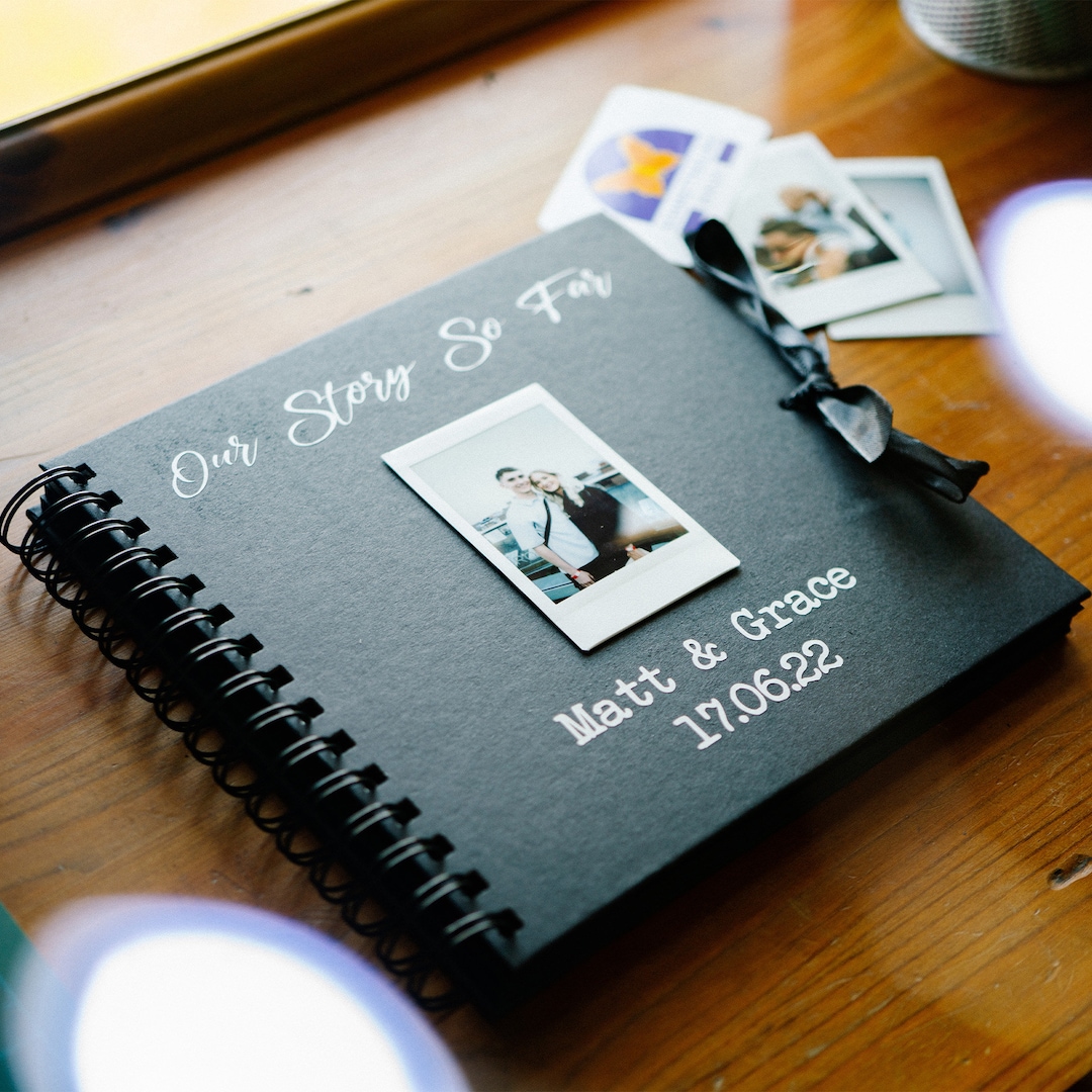 Our Story so Far Scrapbook Custom Polaroid Memory Book Couples Scrapbook Gifts for Her Valentine s Anniversary Photo Album Etsy