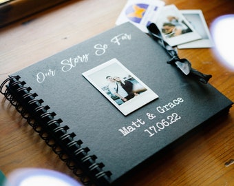 Our Story So Far Scrapbook | Custom Polaroid Memory Book | Couples Scrapbook | Gifts for her | Valentine's Anniversary Photo Album