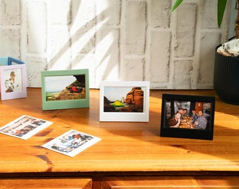 Moldura de mesa Instax Wide - Exibição em mesa e prateleira - Branca, preta e verde - Unidade ou pacote