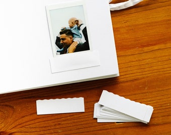 Set of 25-500 Instax Mini Pockets | Instax Guest Book Pockets | White Pockets for Wedding Photo Album | Picture Pockets