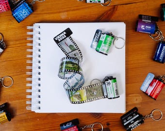 Personalized Film Reel Keychain | Fujifilm Green 35mm Replica