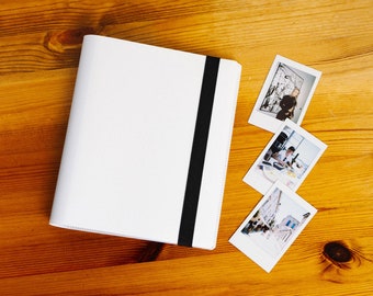 160 Pocket Album for Instax Mini & Square | White | Instant Film Album | Photo Album | Memory Book