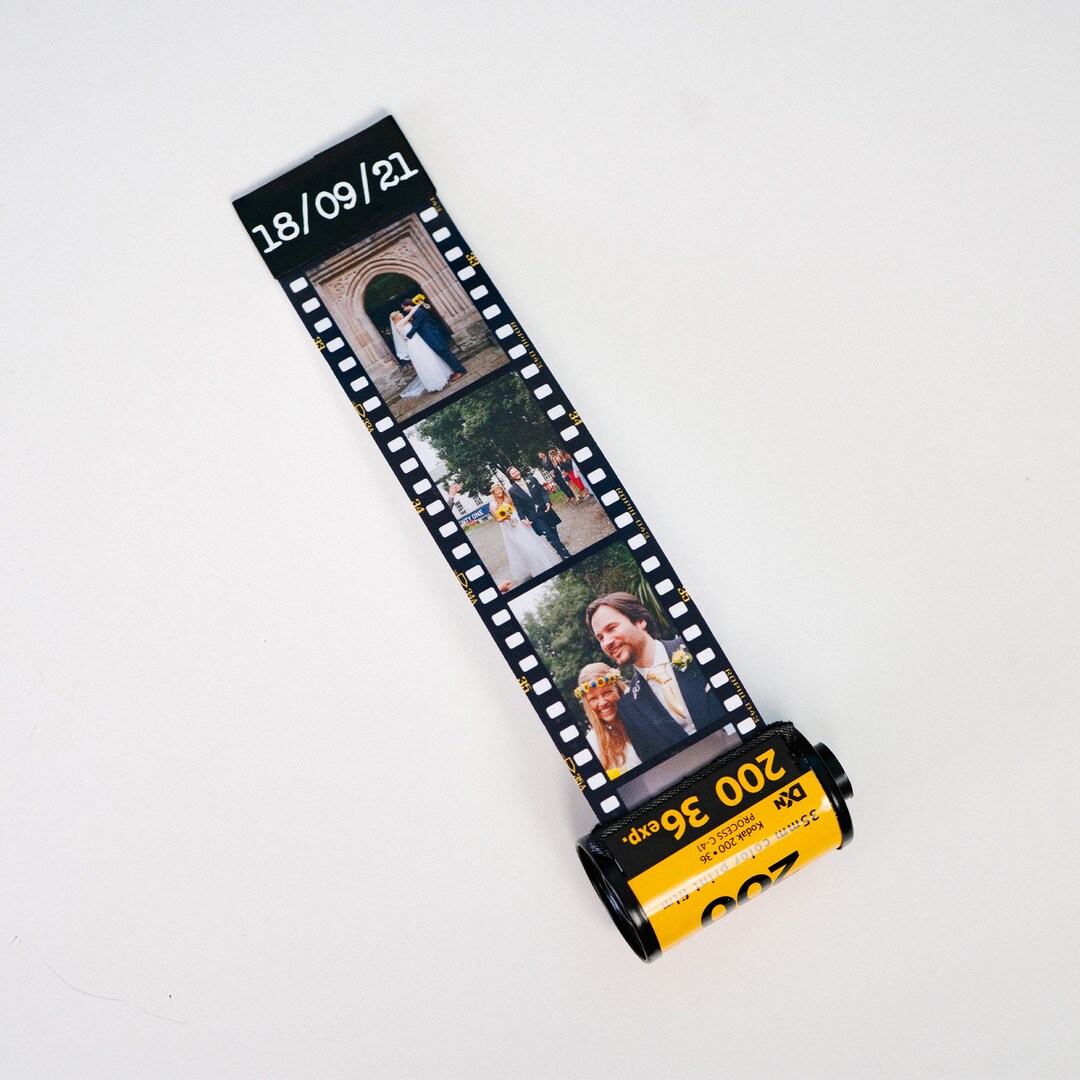 Personalised Film Reel Keyring Stocking Filler Custom 35mm Etsy