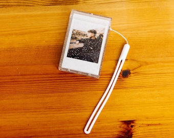 Estojo Glitter Instax Mini Print: Armazenamento Portátil de Fotos
