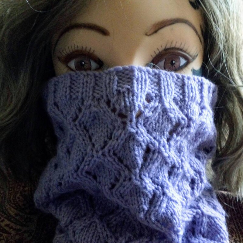 Purple - Kumaun Hand Knitted Acrylic Woolen Neck Warmer 21