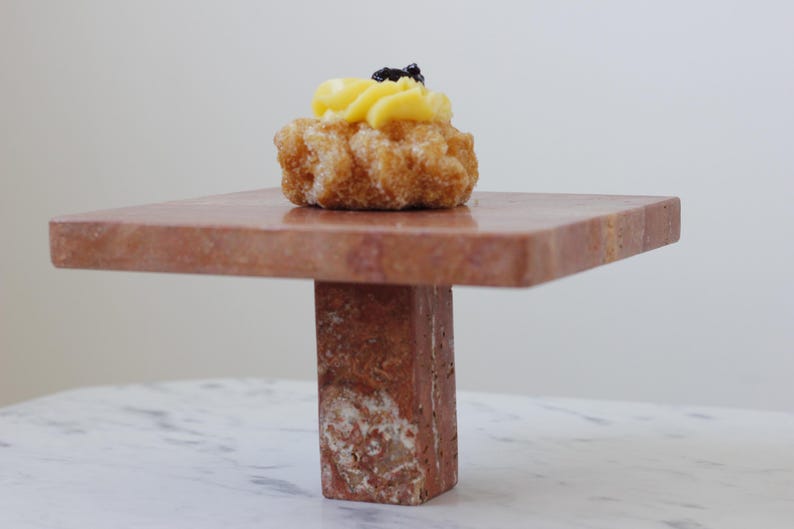 8eMezzoMadeinPuglia Travertine Cake Stand