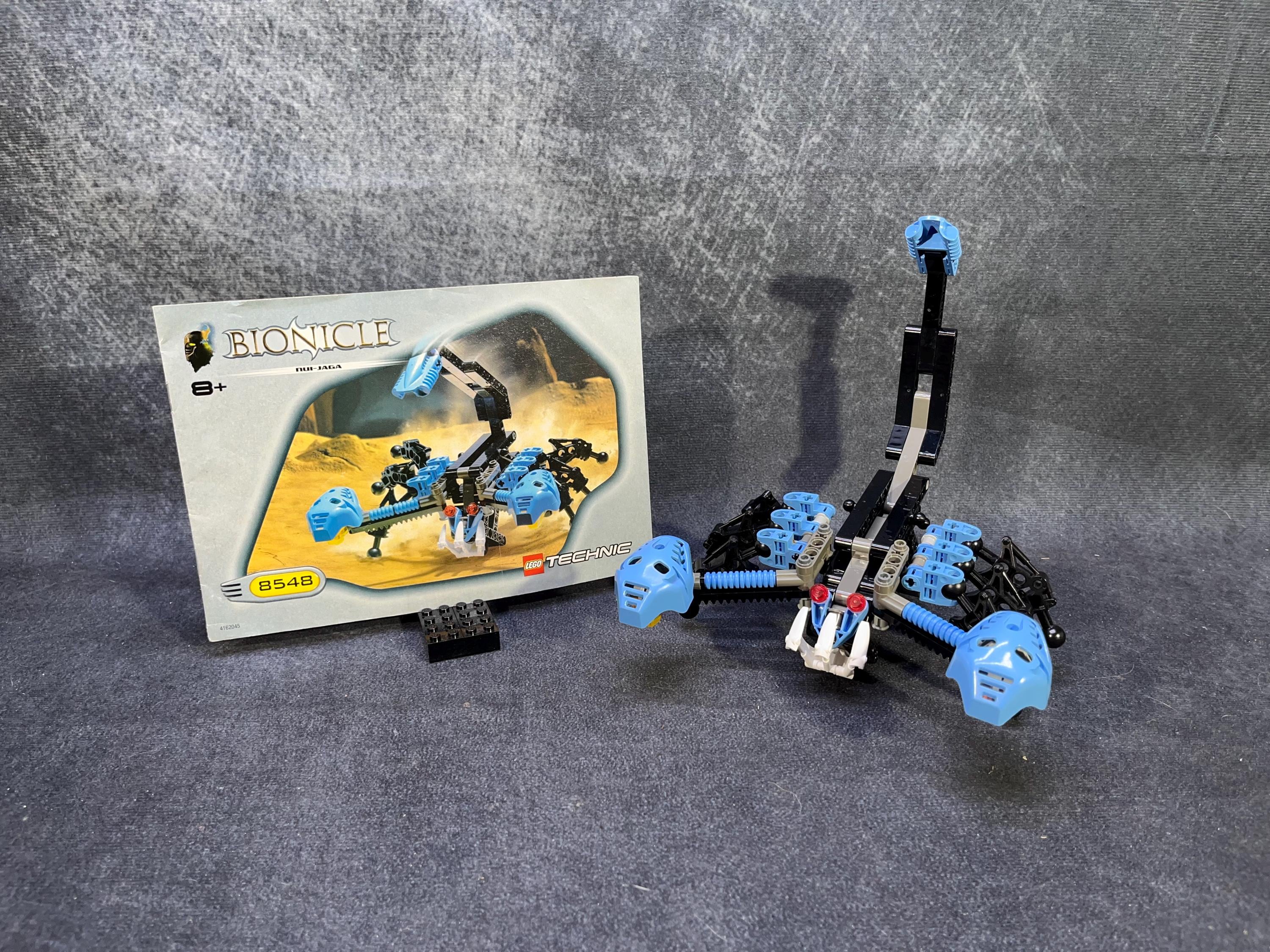 Bionicle Nui-jaga 8548 Buildable Toy: Blue, 98% Complete (missing