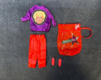 Vintage Barbie and the Rockers concert tour fashions: No 3392. Near complete. Mattel 1985.