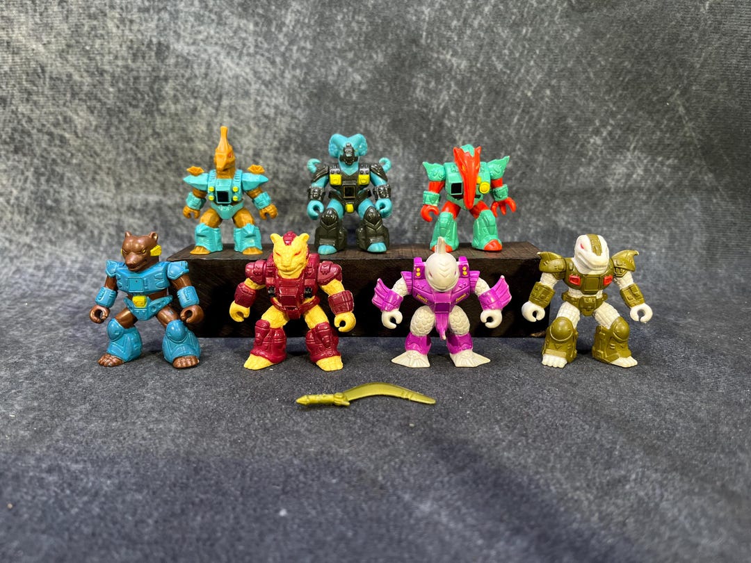 90 Grencats Bouclier Dragonaute – Battle Beasts Hasbro Takara 1987 – Figurine 5cm