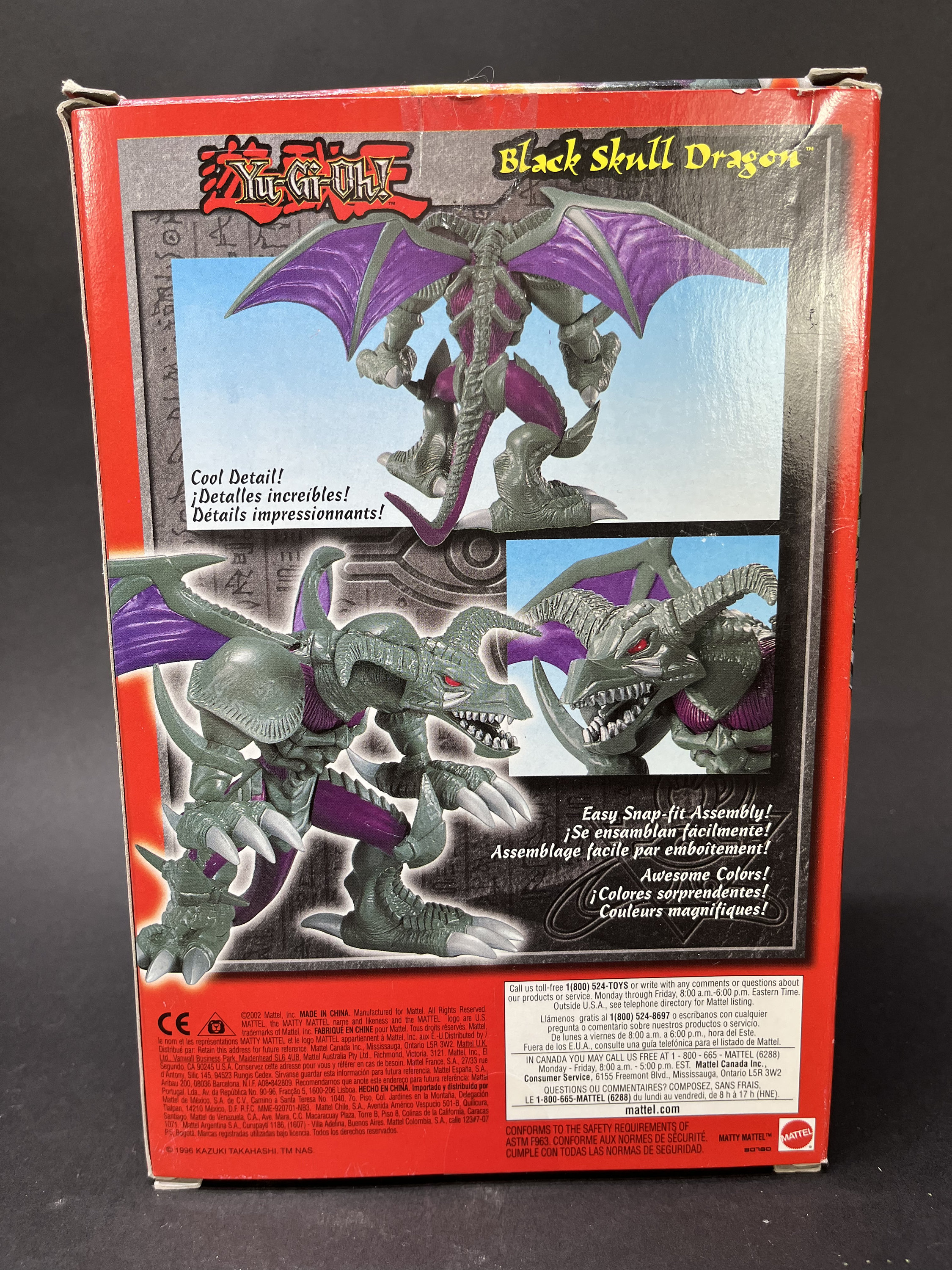 Yugioh Model Kit . Black Skull Dragon. 2002 Mattel. 