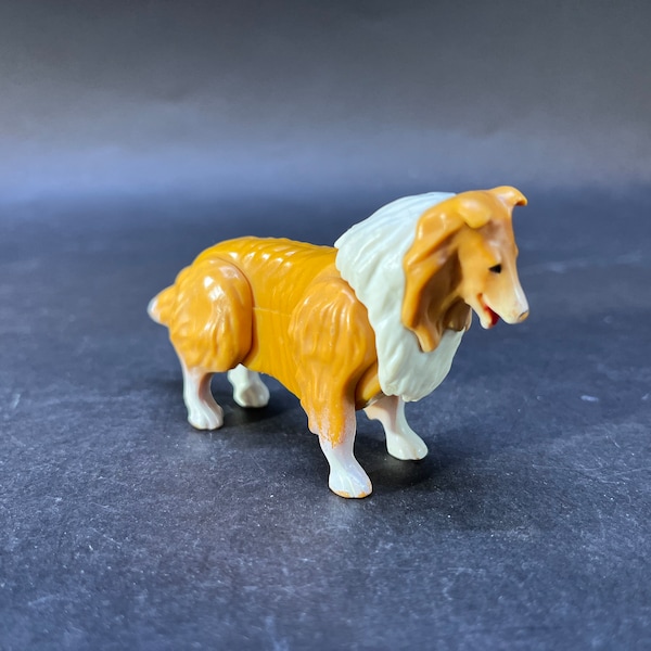 Fisher Price adventure people action figures :  Collie dog. "Scout". from Wilderness Patrol No 307.