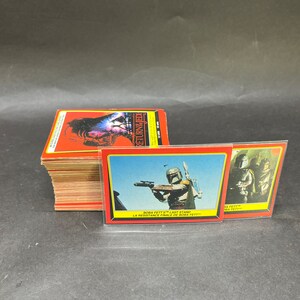Star Wars, Return of the Jedi-kaarten. Canadees tweetalig. Bijna complete set: 119 van de 132 kaarten. 1983.