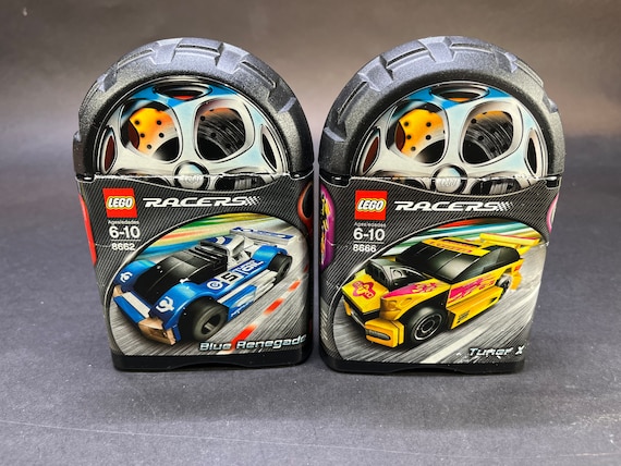 Lego Racers Set: Blue Renegade (8662) & Tuner X (8666), Complete
