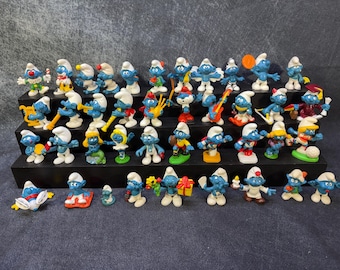ヴィンテージ 指差しスマーフ フィギュア PVC おもちゃ 1979年 - Etsy 日本