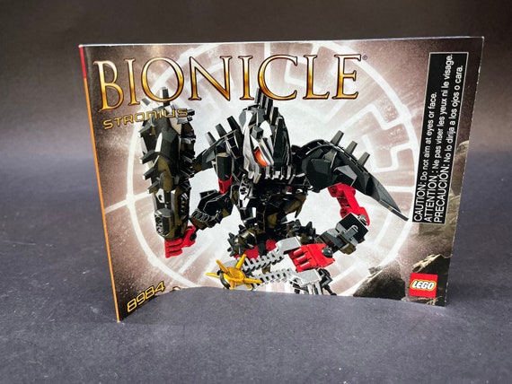 Bionicles Buildable Toy Glatorian Legends Stronius No 8984. 100 Complete With Canister and Instructions. Mint. Lego Rare Find Etsy Israel