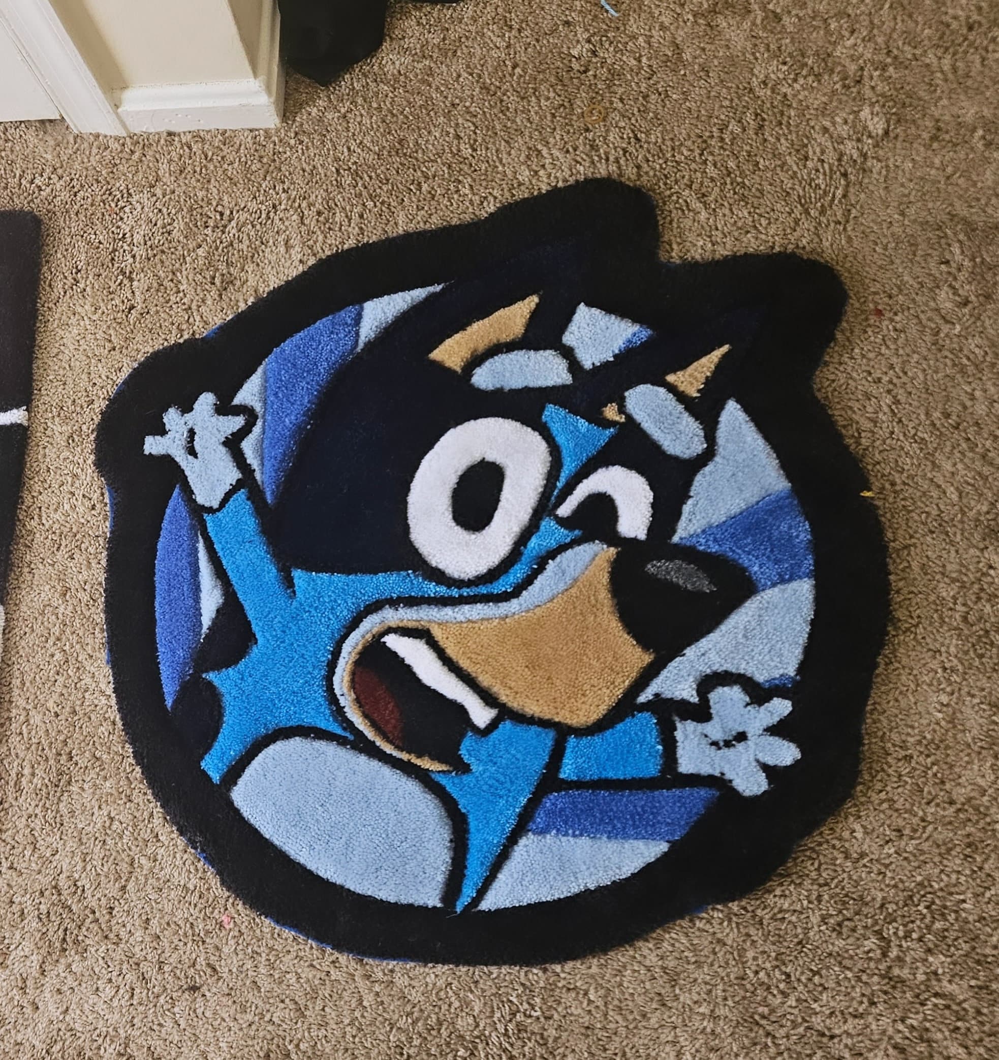 Custom Bluey Cartoon Rug - Etsy