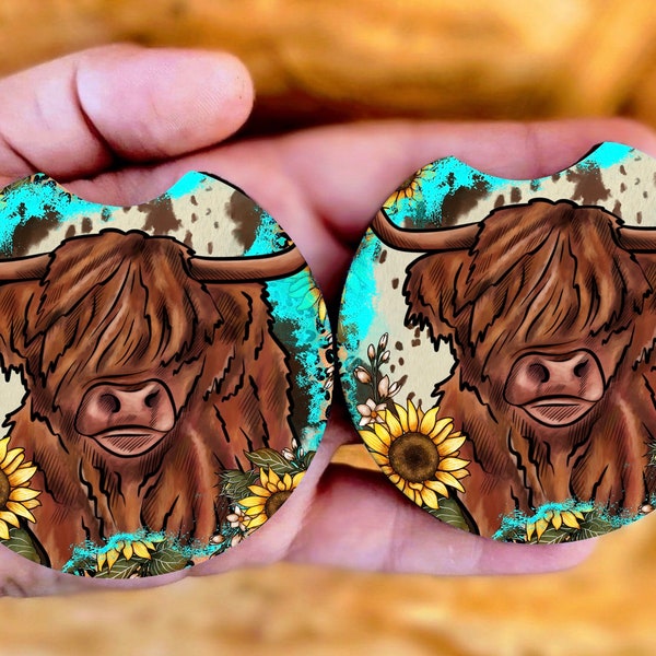 Highland Cow Holder Etsy