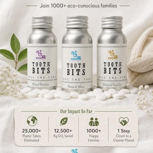 TOOTH BITS: Re-mineralizing Toothbrushing Tablets