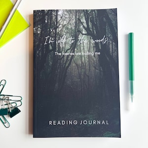 Beautiful Reading Journal | Faerie Book Journal | Book Review Log | Perfect Gift For Book Lovers | 100 Entries | Note This