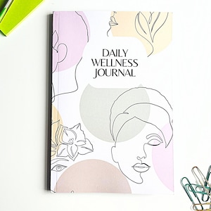 Beautiful Daily Wellness Journal | Guided Mental Health Journal | Self Care Log | 12 weeks | Note This C/O