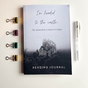 Bellissimo diario di lettura / Diario del libro del castello / Registro delle recensioni del libro / Regalo perfetto per gli amanti dei libri / 100 voci / Nota questo