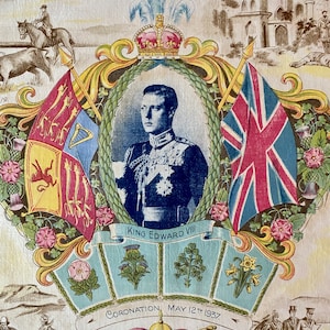 Antique Coronation Hanky Edward V111