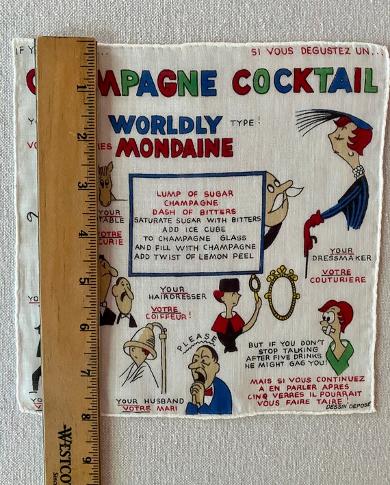 Mid Century French Novelty Cocktail Recipes Gem