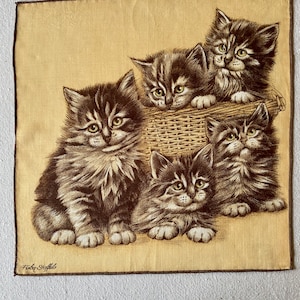 Vintage Designer Hanky Signed Fisba Stoffles