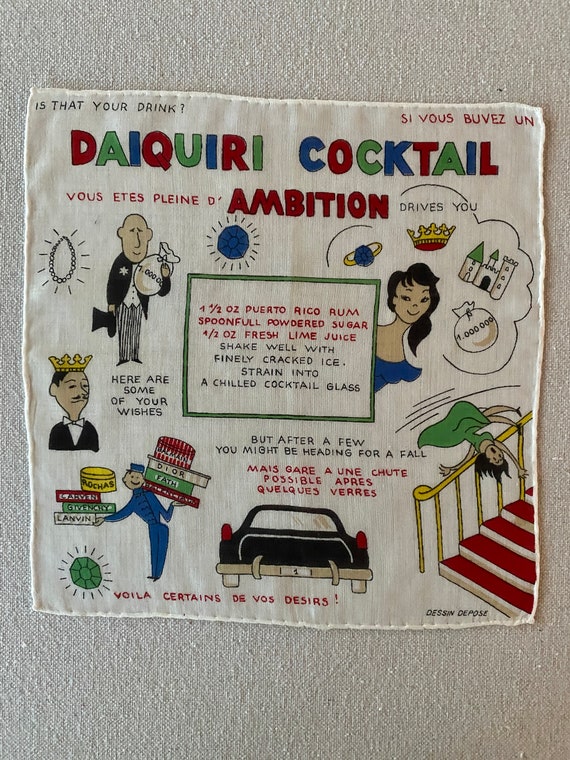 Mid Century French Novelty Cocktail Recipes Gem