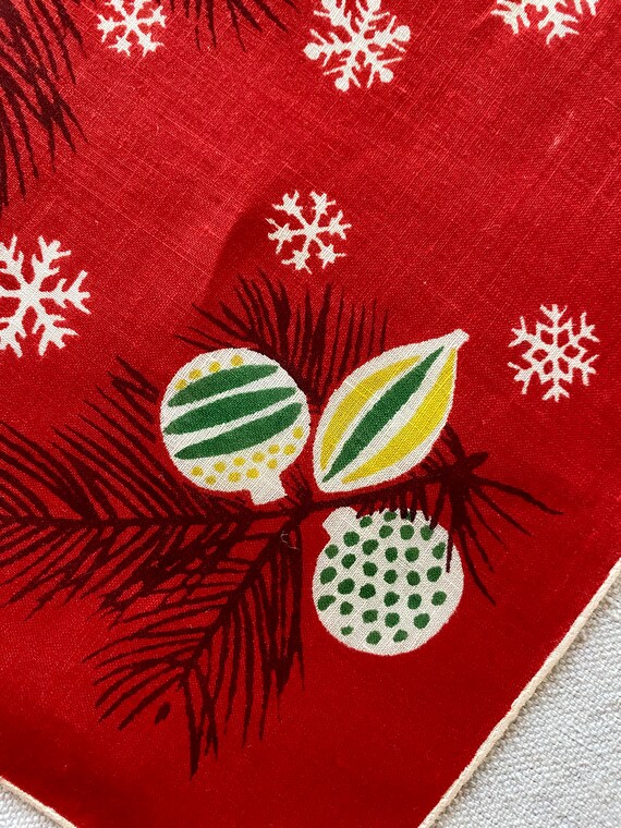 Tammis Keefe Designer Hanky  Christmas Themed Sno… - image 5