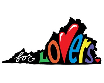 Virginia &quot;For Lovers&quot; Sticker