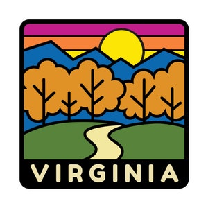 Virginia Squared Sticker