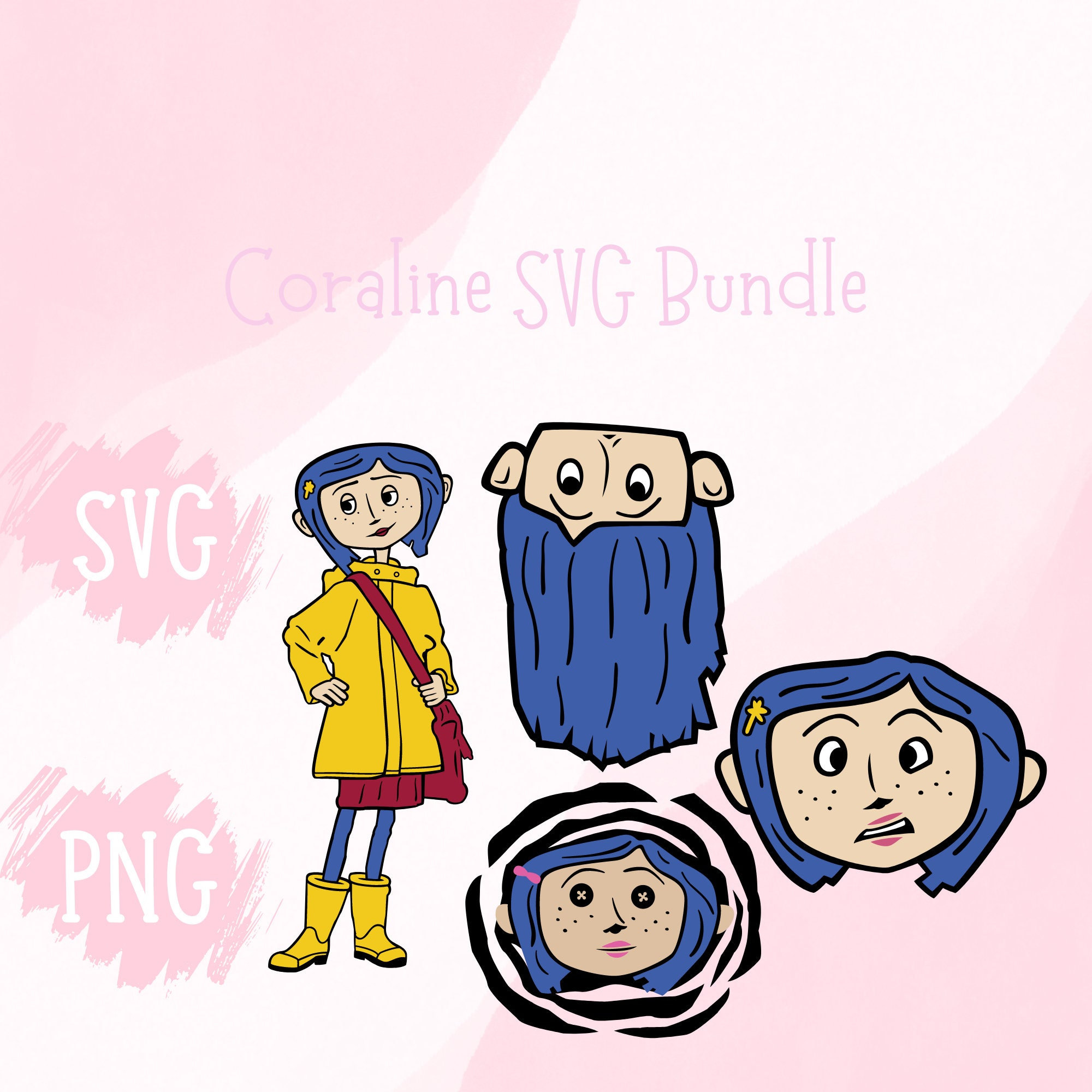 Coraline SVG Bundle Coraline Button Eyes SVG Layered Svg Etsy Canada