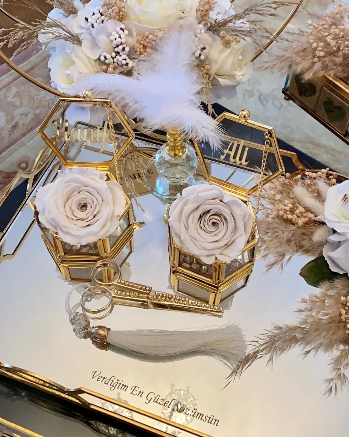 Personalized Engagement Tray Set Nikkah Tray Customzed Etsy UK