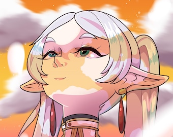 11x17 Frieren Print / Frieren: Más allá del cartel del final del viaje