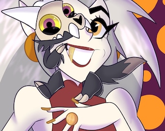 Lámina de Eda y King de 8,5 x 11 pulgadas / Póster de The Owl House {ANTIGUO}