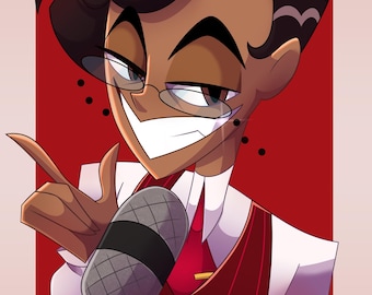 11x17 Impresión de Alastor Humano / Cartel del Hotel Hazbin