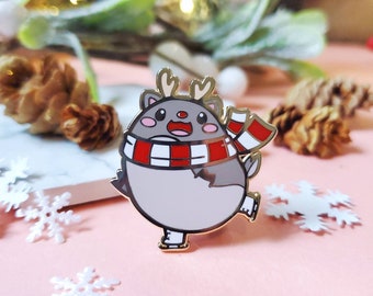 Reindeer Pin | Cute Pin | Christmas Pin | Stocking Stuffer | Gift Ideas | Christmas Gifts | Holiday Pin | Stocking Decoration | Xmas Pin