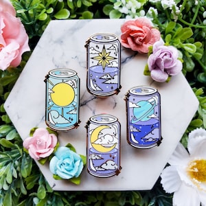 Celestial Soda Can Pins | Cute Pins | Drink Pins | Kawaii Pins | Gift Ideas | Gifts for Her | Cute Gifts