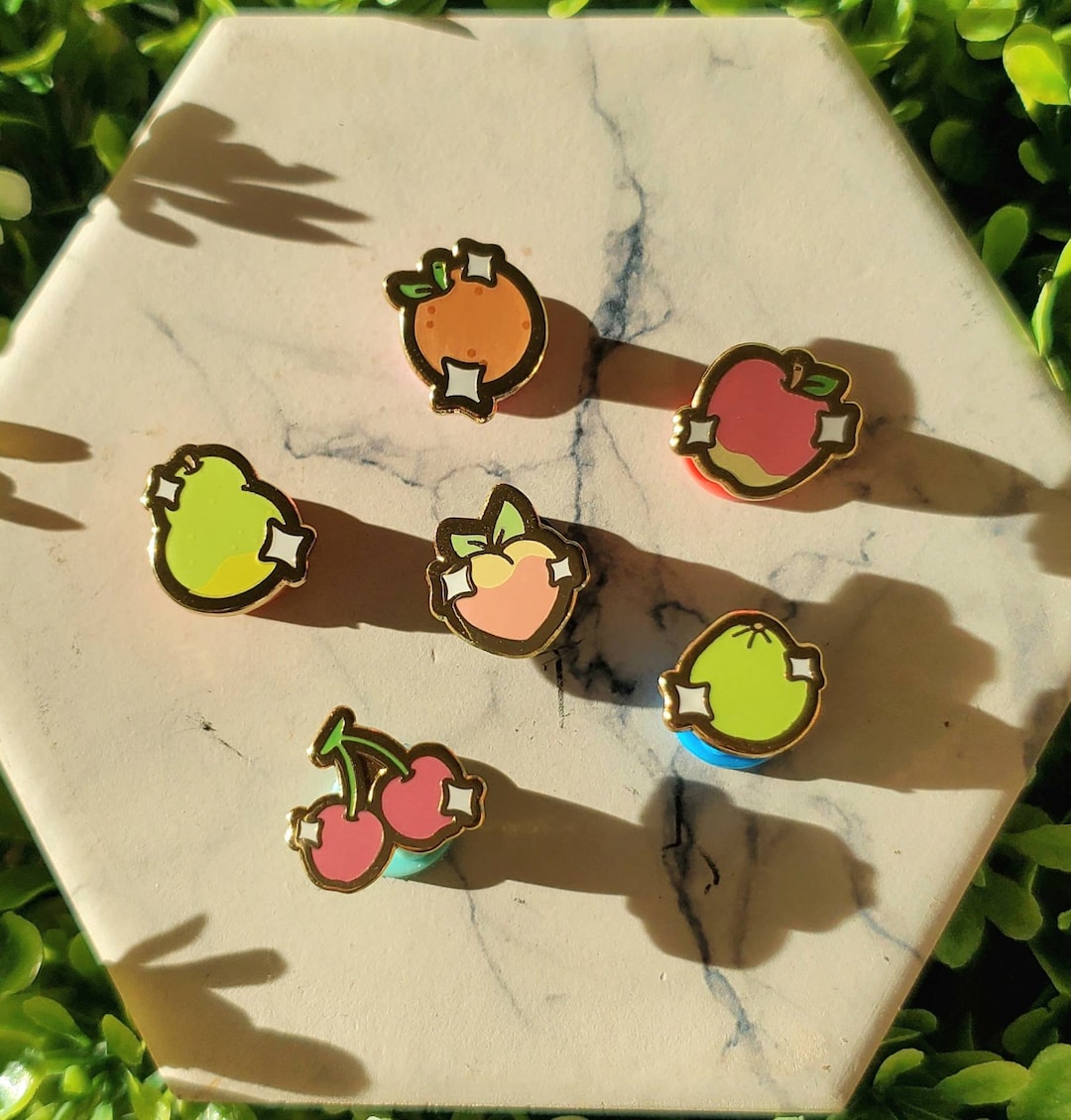 ACNH Fruit Pins Animal Crossing Pins Cute Pins Small Pins Filler Pins