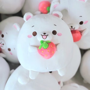 Strawbeary Plushie | Gift Ideas | Gifts for Her | Cute Gifts | Kawaii Plushies | Cute Plushie | Stuffed Animal | Bear Plushie | Baby Toy